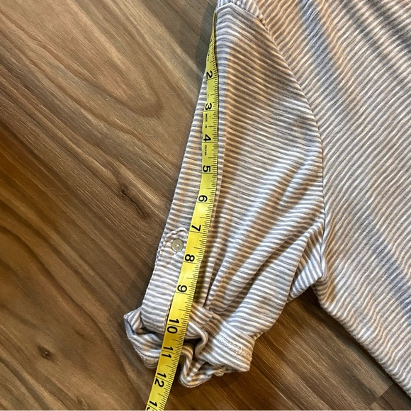 zac & Rachel women's extra large horizontal stripe button front top cardigan - Picture 10 of 10